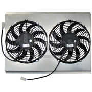 Dual 10" Electric Fan & Shroud - 14 7/8 x 22 1/8 x 2 5/8